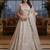 Captivating White Dori, Zari,Sequence And Thread Embrodered with Zircon diamond Bridal Net Lehenga Choli for wedding