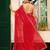 red color designer tissue fabric saree for ceremonial looks