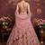 Dazzling Pink Crystal Pipe handwork, Multicolor Motif, Sober Color Sequins, Zari, Dori Embroidered Net lehenga choli