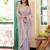 grey color designer tissue fabric saree for ceremonial looks