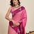 pink color soft art silk woven jari designer saree