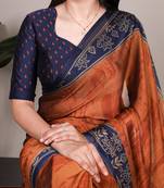 elegant rangoli art silk printed saree for everyday & festive wear