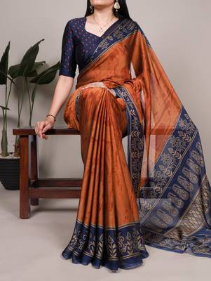 elegant rangoli art silk printed saree for everyday & festive wear 2