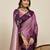 purple color soft art silk woven jari designer saree