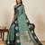 green color soft art silk fabric woven jari designer ceremonial partywear saree