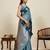 blue color soft art silk fabric woven jari designer ceremonial partywear saree
