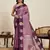 purple color soft art silk fabric woven jari ceremonial partywear saree