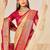 beige color velvet tussar silk blend fabric woven saree with smart elegant print