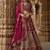 Pink Fancy, Dori, Multi thread, zari, Sequins Embroidered with Diamond Studded all over Silk wedding wear lehenga choli