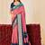 pink color velvet tussar silk blend fabric woven saree with smart elegant print