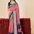 pink color velvet tussar silk blend fabric woven saree with smart elegant print