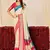 off white color velvet tussar silk blend fabric woven saree with smart elegant print