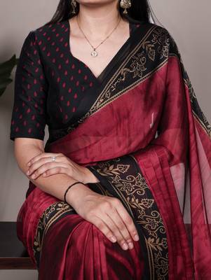 elegant rangoli art silk printed saree for everyday & festive wear 1