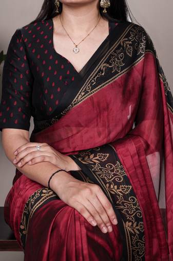 elegant rangoli art silk printed saree for everyday & festive wear