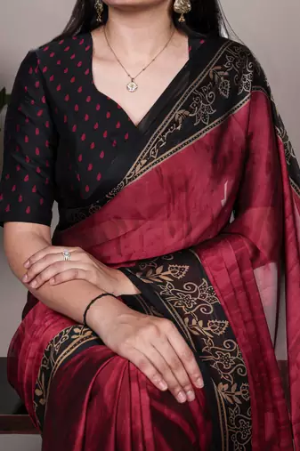 elegant rangoli art silk printed saree for everyday & festive wear