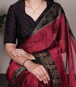 elegant rangoli art silk printed saree for everyday & festive wear