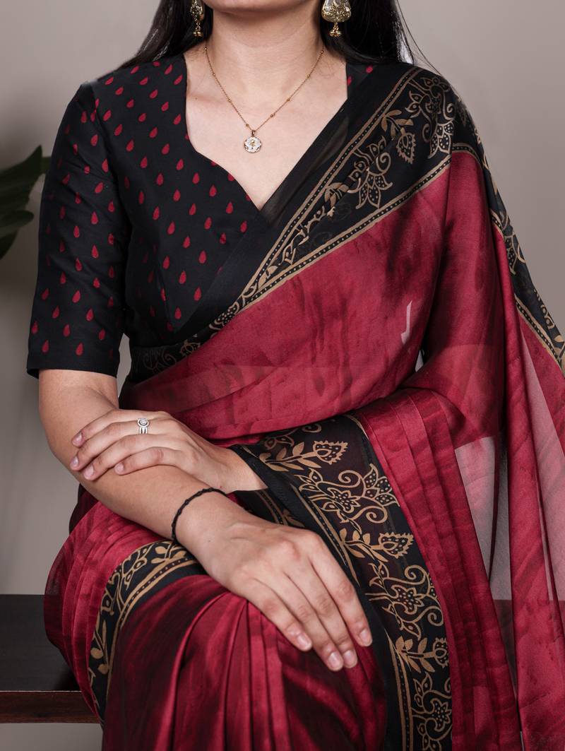 elegant rangoli art silk printed saree for everyday & festive wear