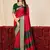 red color velvet tussar silk blend fabric woven saree with smart elegant print