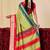 pista green color velvet tussar silk blend fabric woven saree with smart elegant print