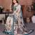 grey color mul cotton fabric designer kalamkari printed graceful party saree
