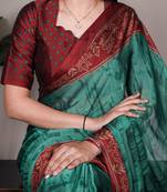 elegant rangoli art silk printed saree for everyday & festive wear