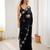 black color chiffon graceful embroidered bollywood saree