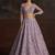Comely Light Purple Fancy, Dori,  Studded Sequins Embroidered with Zircon Diamond Studded Net wedding wear lehenga choli