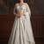 Delightfully White Fancy Dori, Sequins Studded Embroidered with Zircon Diamond Studded Net bridal wear lehenga choli