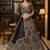 Captivating Black Double net Crafted, Dori, Multi thread, Sequence Embroidered Double Net Crafted Wedding Lehenga Choli