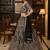 Captivating Black Double net Crafted, Dori, Multi thread, Sequence Embroidered Double Net Crafted Wedding Lehenga Choli