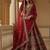 Captivating Red Handwork Motif, Handwork Beads, Multi Thread, Dori, and Sequin Embroidered Silk designer lehenga choli