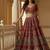 Captivating Red Handwork Motif, Handwork Beads, Multi Thread, Dori, and Sequin Embroidered Silk designer lehenga choli