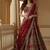 Captivating Red Handwork Motif, Handwork Beads, Multi Thread, Dori, and Sequin Embroidered Silk designer lehenga choli
