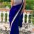 blue color beautiful ceremonial special bollywood saree