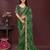 green color georgette fabric bandhej printed traditional saree
