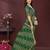 green color georgette fabric bandhej printed traditional saree