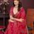 pink color georgette fabric bandhej printed traditional saree
