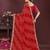 maroon color georgette fabric bandhej printed traditional saree