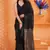 black color bollywood style smart embroidered ceremonial saree