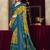 mustard color tussar art silk fabric woven designer ethnic saree with patola print