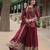 Maroon Rangoli Silk Kurta Set with Sequins & Thread Embroidery – Premium Occasion Wear