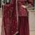 Maroon Rangoli Silk Kurta Set with Sequins & Thread Embroidery – Premium Occasion Wear
