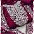 women's Burgandy chanderi cotton white embroidered lucknowi chikankari