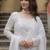 White Faux Georgette Kurta Set with Sequins & Thread Embroidery – Premium Festive & Party Wear