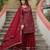 Maroon Faux Georgette Kurta Set with Sequins & Thread Embroidery – Premium Festive & Party Wear