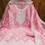 women's baby pink chanderi cotton white embroidered lucknowi chikankari
