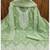 women's Green chanderi cotton white embroidered lucknowi chikankari