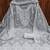 women's Grey chanderi cotton white embroidered lucknowi chikankari