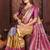 gold color zari weaving banarasi tissue silk blend saree