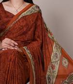 lightweight crepe saree with beautiful prints